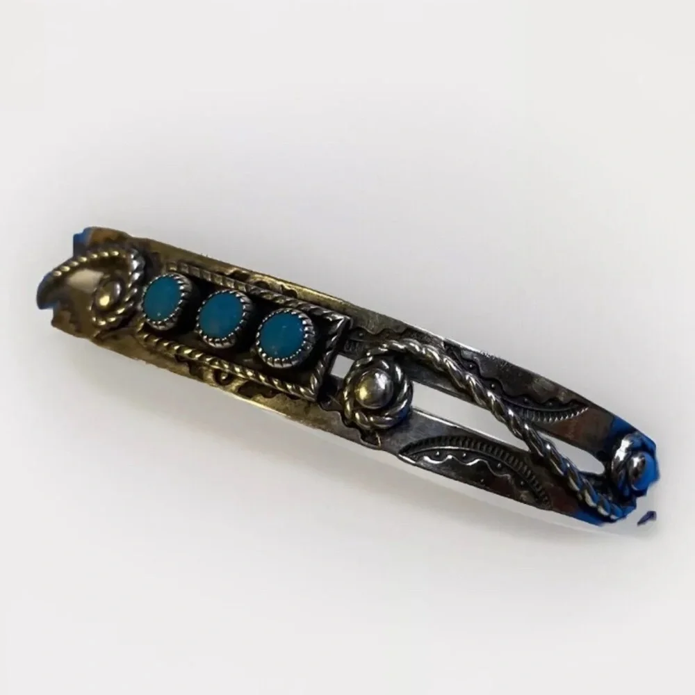 Genuine Turquoise Cuff - Picture 3 of 8